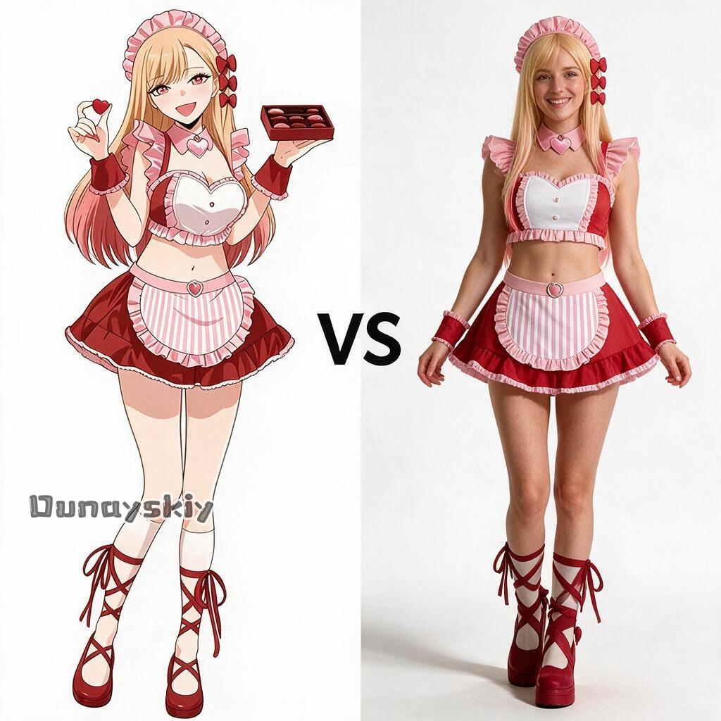 Marin Kitagawa‌ Pink Maid Cosp - Kitagawa Anime Cosplay review and price